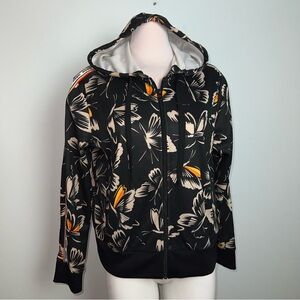 adidas x Farm Rio Butterfly Print Zip Hoodie Rainbow Stripe Track Jacket Size L